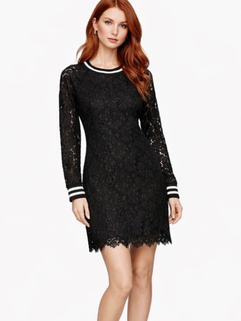 Like New Veronica Beard Black Floral Lace Mini Dress. Size 2